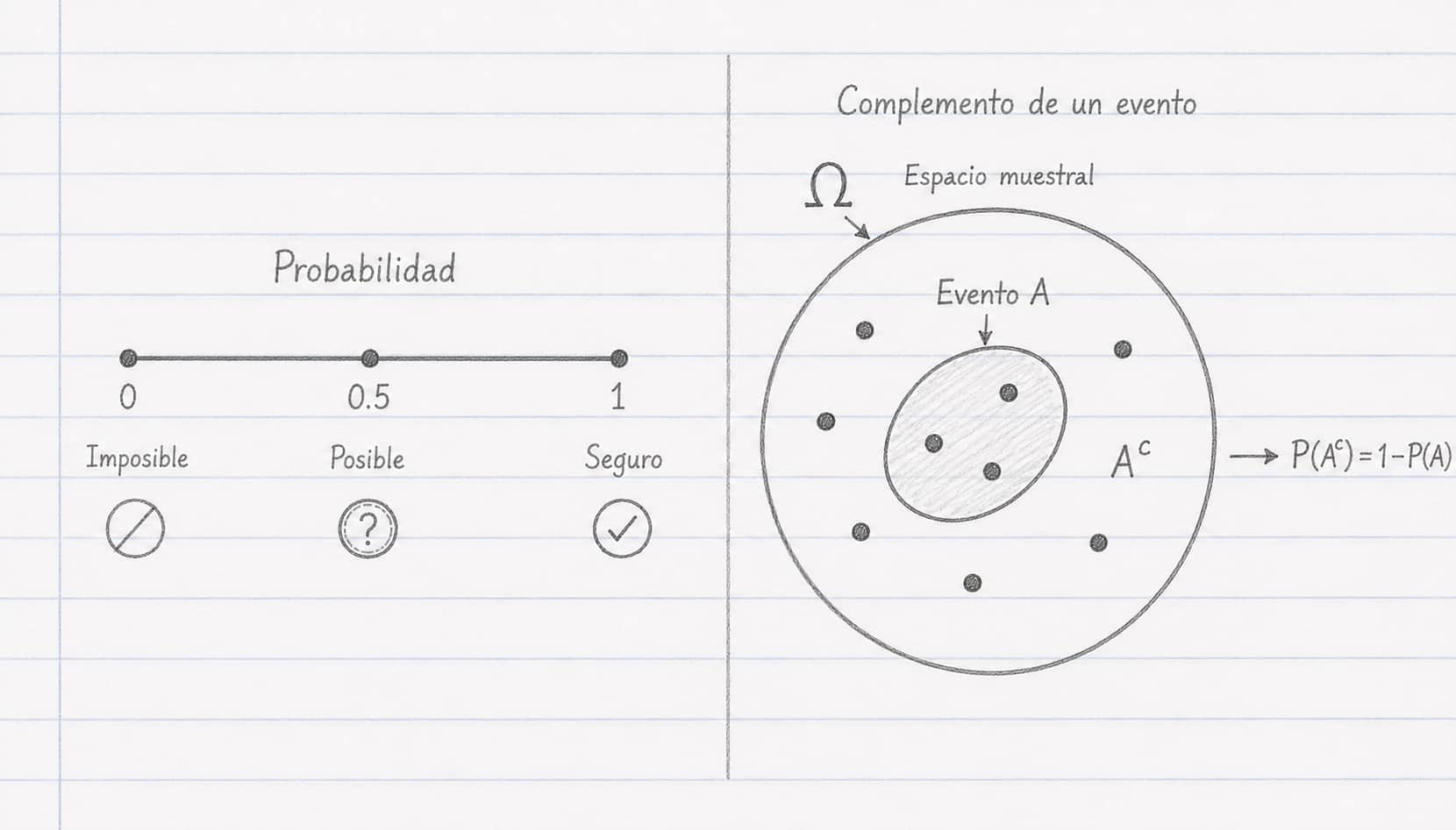 Rango de probabilidad y complemento