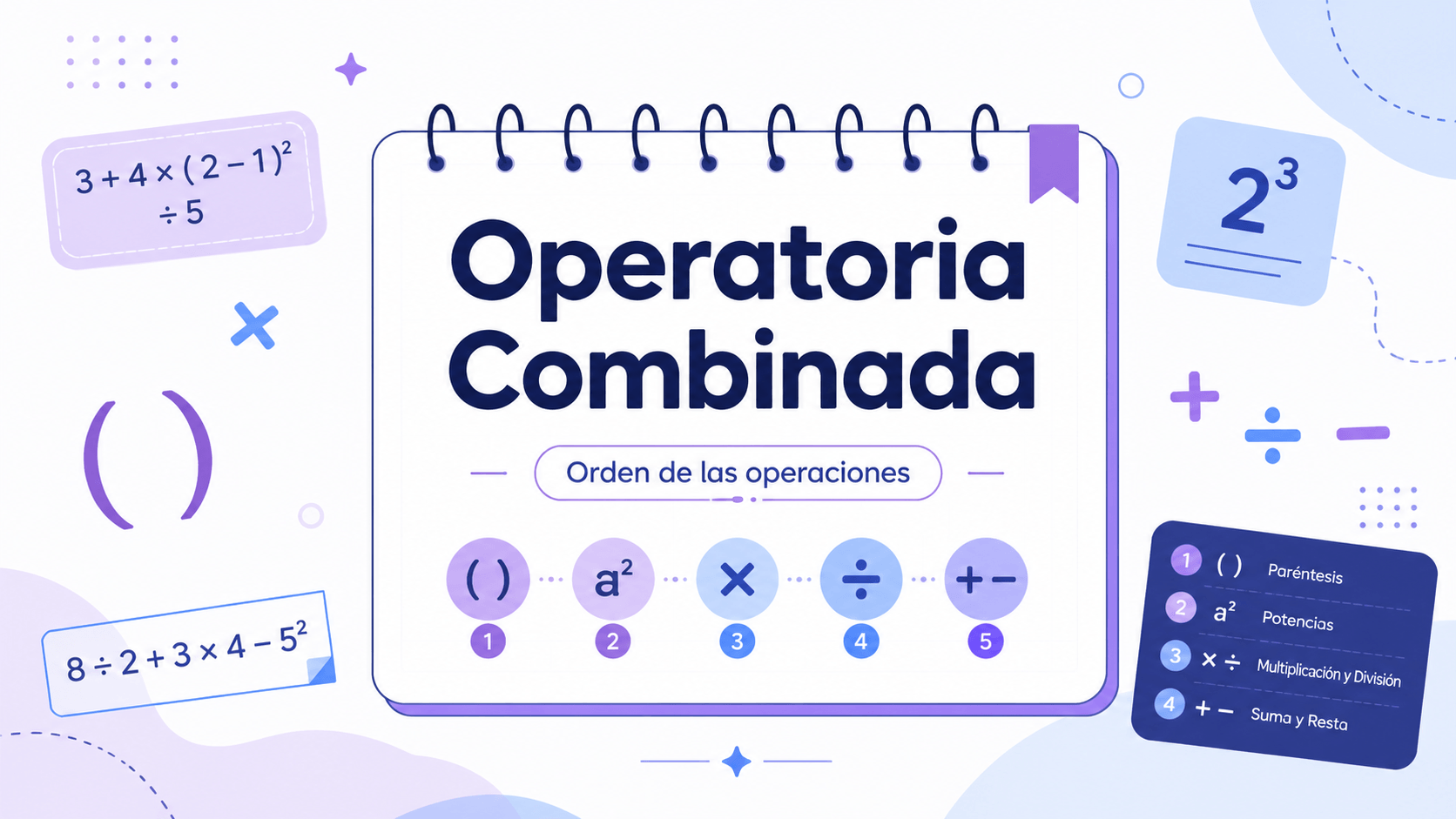 Ilustraci&oacute;n principal para la lecci&oacute;n de Operatoria Combinada