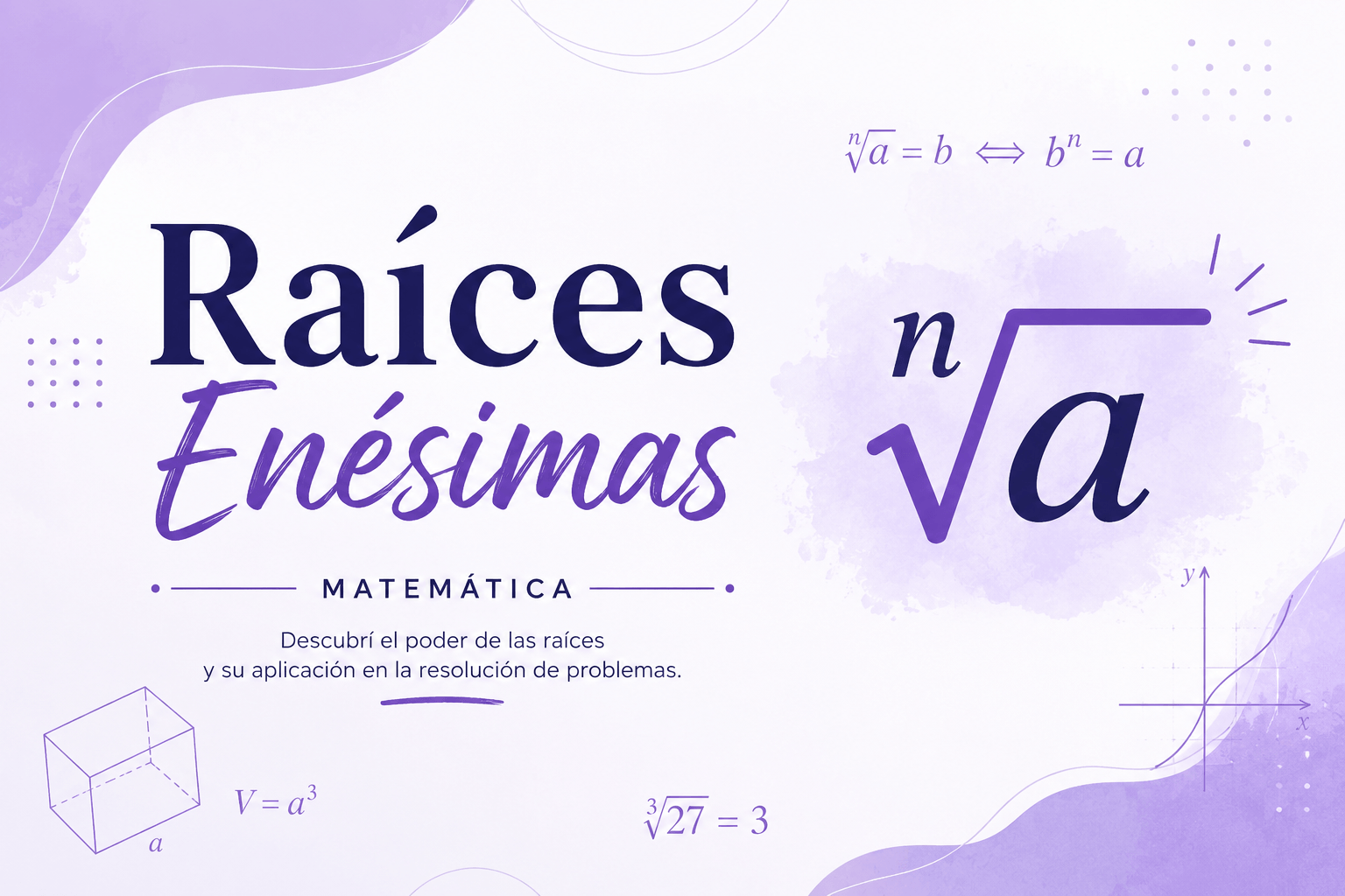 Ilustraci&oacute;n principal para la lecci&oacute;n de Raíces Enésimas